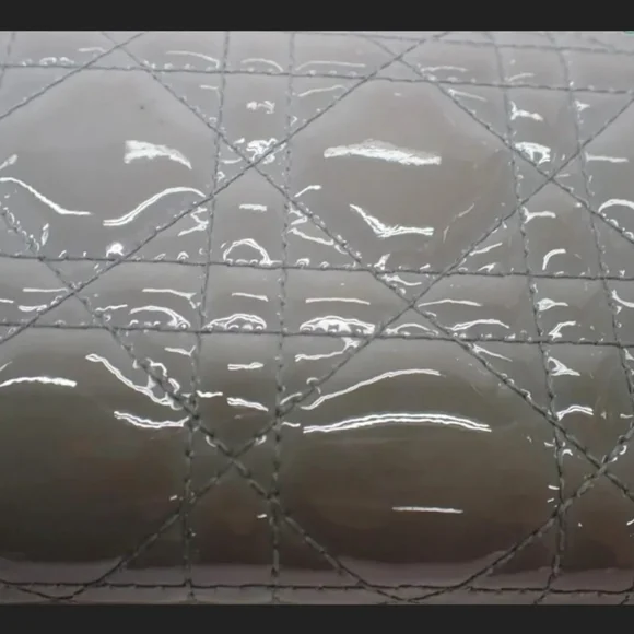 Lady Dior Cannage Quilted Zip Around Wallet, Patent Leather, COA - Picture 4 of 7
